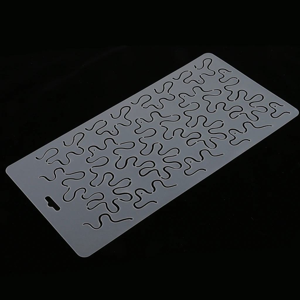 Semi-transparent Stencil Plastic Quilting Template Quilt Tool for Patchwork 32.5x16.5cm
