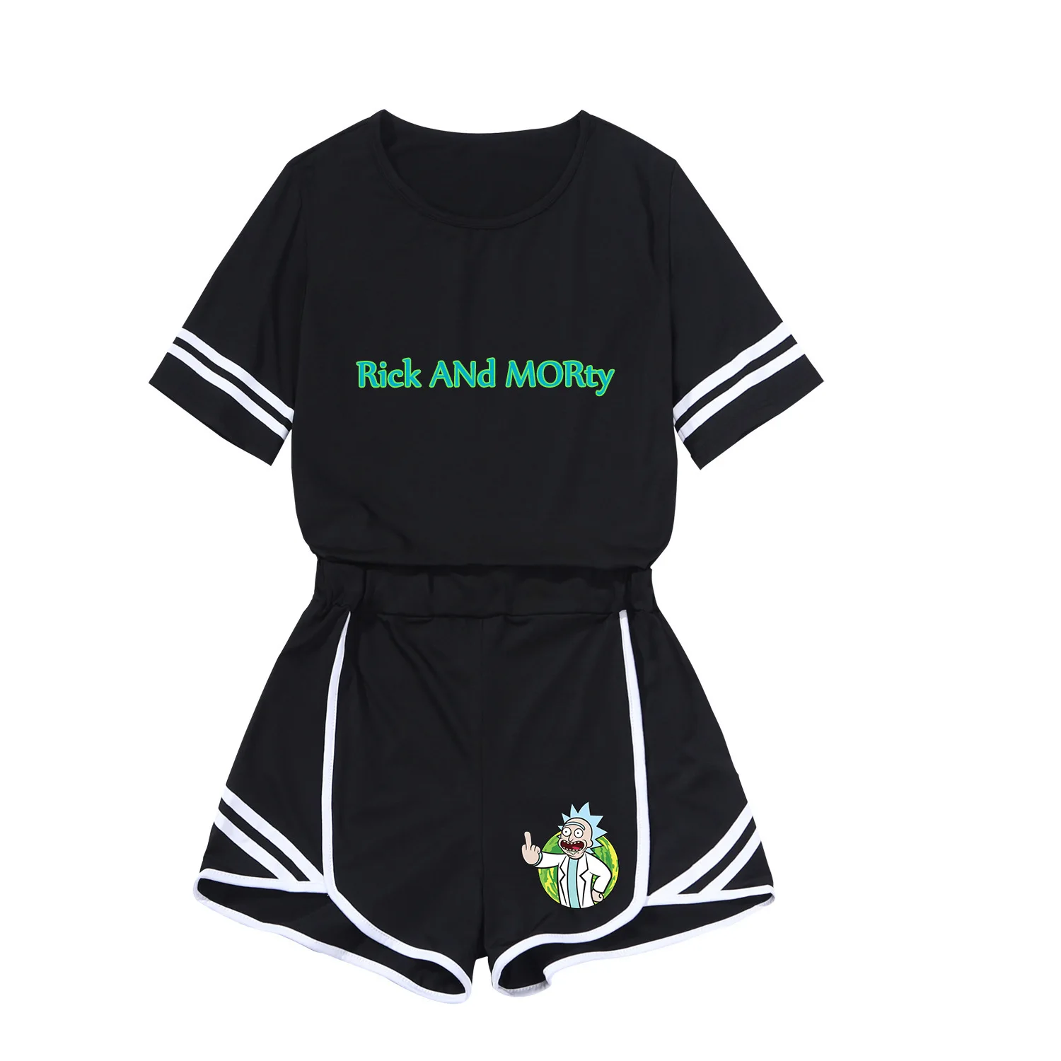 

Rick And Morty2020 Spring Leisure Suit Rick And Morty Printed Short Skirt Sportswear-