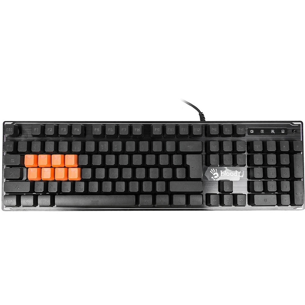 Клавиатура A4 Bloody B3370R черный USB Multimedia for gamer LED