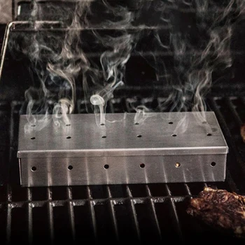

Cold Smoke Generator BBQ Accessories Stainless Steel Barbecue Grill Cooking Tools Bacon Fish Mini Wood Chips Smoking Box