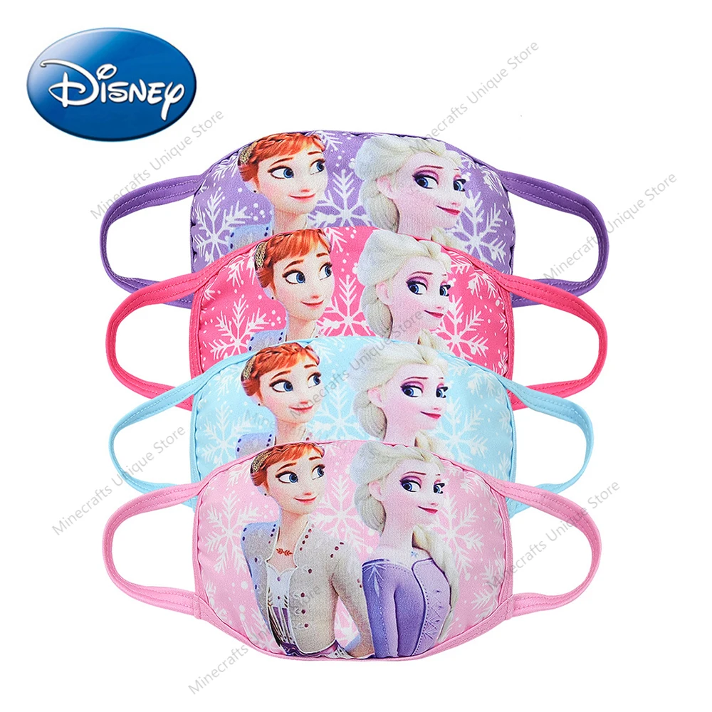 Детская Хлопковая маска Disney Холодное сердце многоразовая моющаяся Анны и Эльзы с