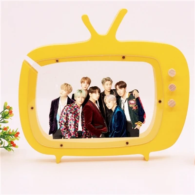 Kpop банка контейнер Bangtan Boys деревянные поделки банка контейнер прозрачный Настольный органайзер денежный ящик домашний декор Детский подарок - Цвет: all