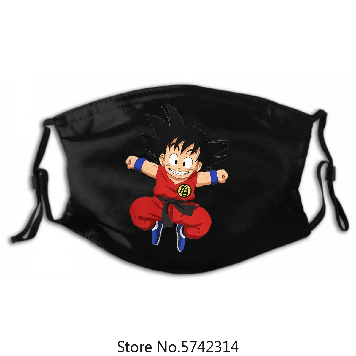 

Dragon Ball Mask Goku Tee Unisex Unique Design Mask Cotton Big Size Homme Mask Birthda... PM2.5 Filters 5 Layers