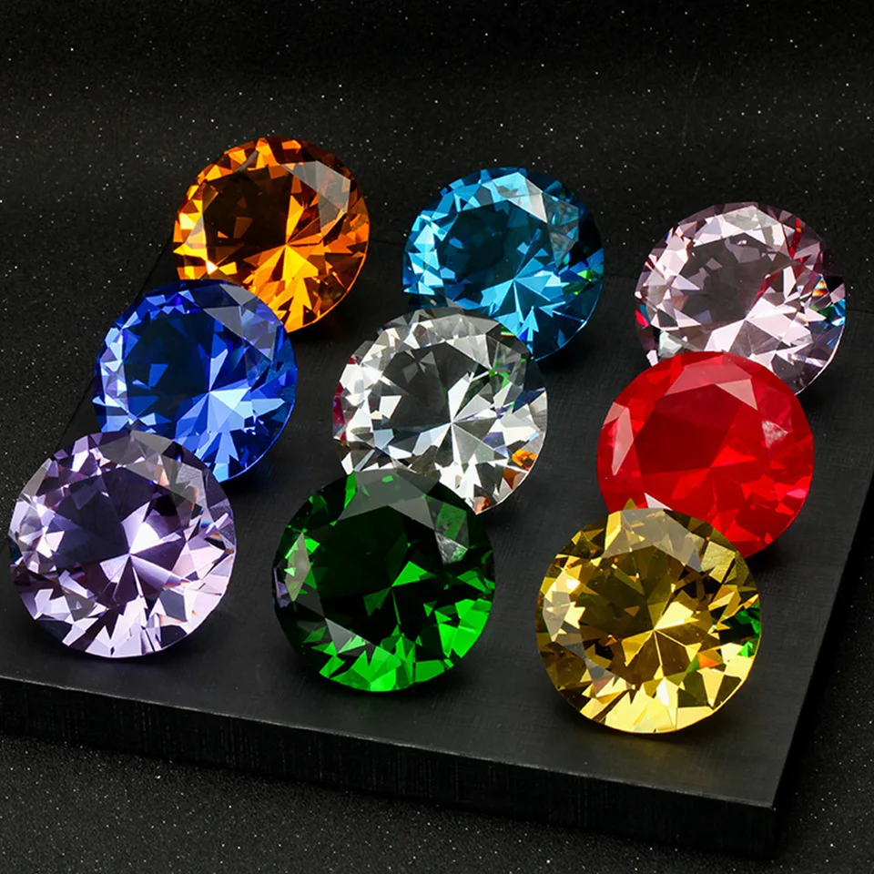 Cristal coloré par presse-papiers de diamant de diamant de forme de coeur  de la Chine pour les fabricants et les fournisseurs gravés de logos et de  texte - Gros-usine - CRISTAL BRILLANT