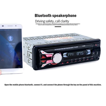 

Car Player Radio Audio Stereo FM Aux Input Receiver with SD USB MP3 Players Bluetooth 1 DIN Auto Radio Cassette