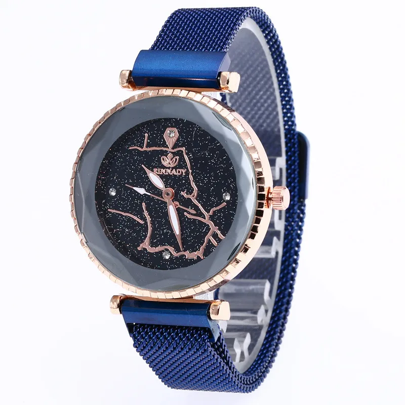 

2019 NEW Women Watch Romantic Starry Sky Map Pattern Ladies Analog Wrist Watches Metal Strap Magnet Clasp Quartz Clock Zegarek
