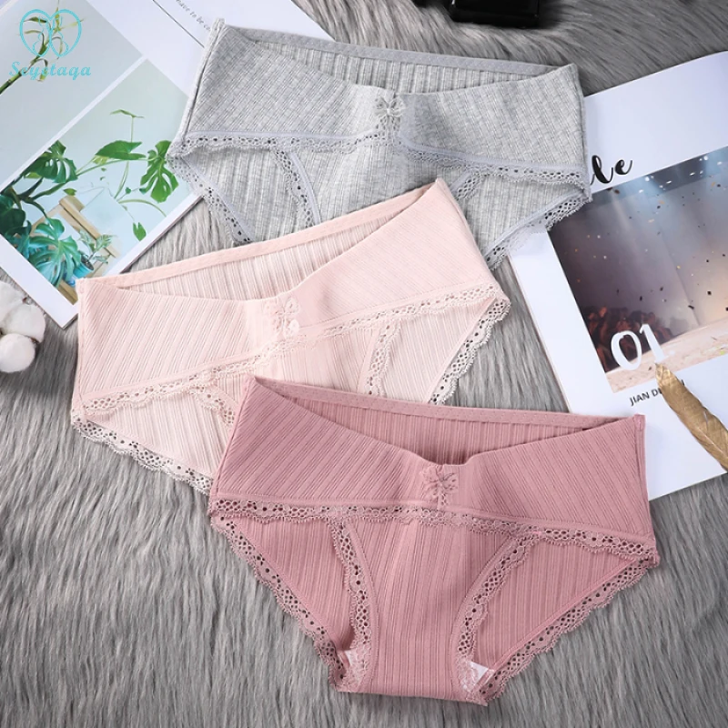 Sale Maternity-Panties Underwear Belly Pregnancy-Briefs Low-Waist Stretch Rib Cotton  LZOdogyz