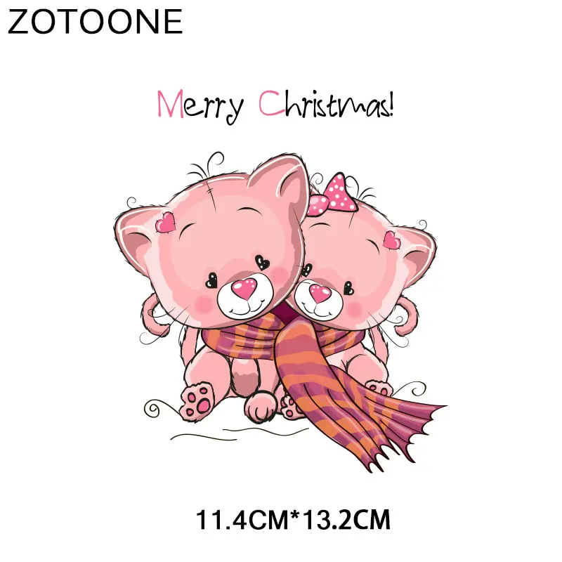ZOTOONE милый кролик, медведь, сердце, нашивка, животное, наклейка, железная наклейка для одежды, футболки, аксессуары, аппликация, сделай сам, теплопередача G - Цвет: 1586