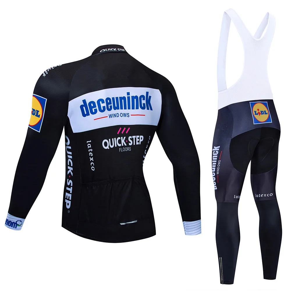 Pro Team быстрый шаг Велоспорт Джерси 9D Bib набор одежды для велосипеда из Бельгии Мужская Зимняя Теплая Флисовая велосипедная Одежда для велоспорта