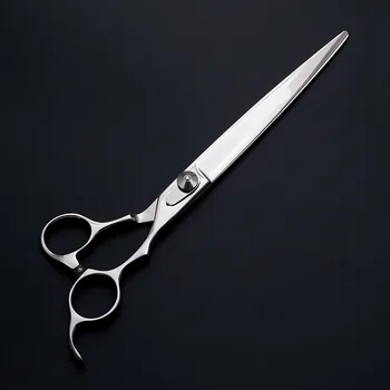 

8 inch High quality 440C Professional Pet Scissors Straight Scissors Dog straight shears sharp edge Dog grooming scissors