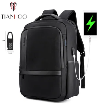 

TIANHOO 2020 New Pattern High Quality Men's Oxford Cloth Computer Bag USB Charging Backpack Outdoor Backpacks