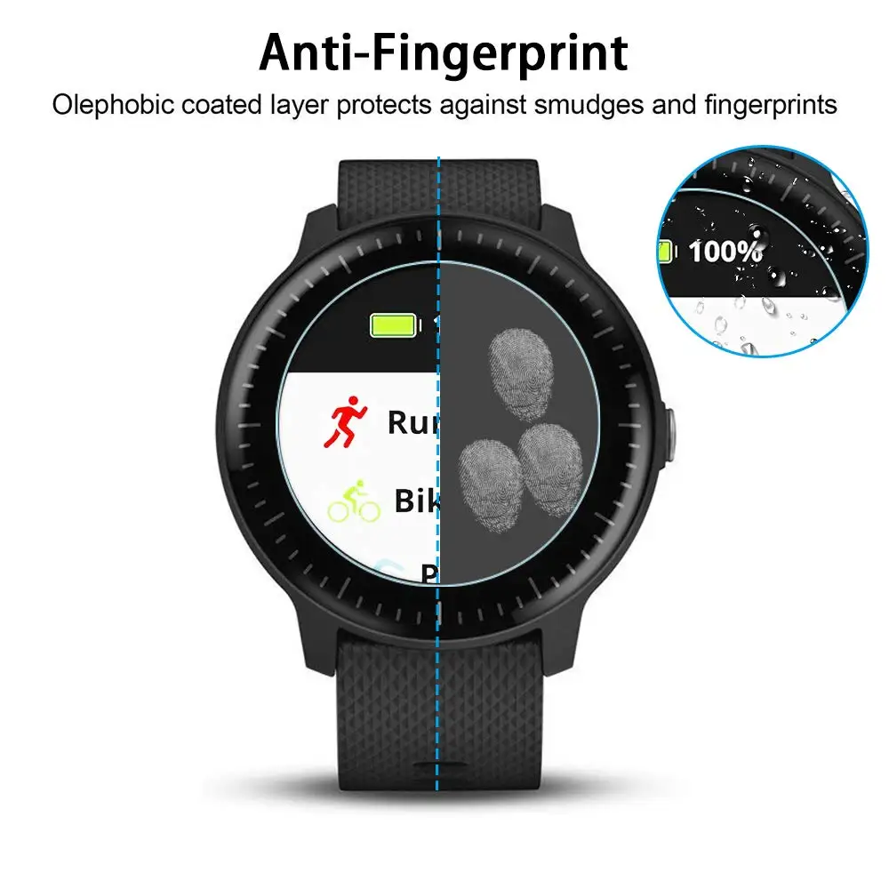 Для Garmin Vivoactive 3 ультра прозрачное закаленное стекло для музыкального экрана Защитная пленка для часов Vivoactive3 крышка дисплея