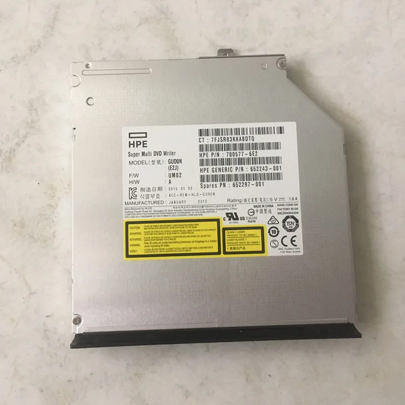 

Новый оригинальный ультратонкий высокоскоростной DVD-привод для ноутбука HP zbook 15 G2 G1 с панелью и держателем