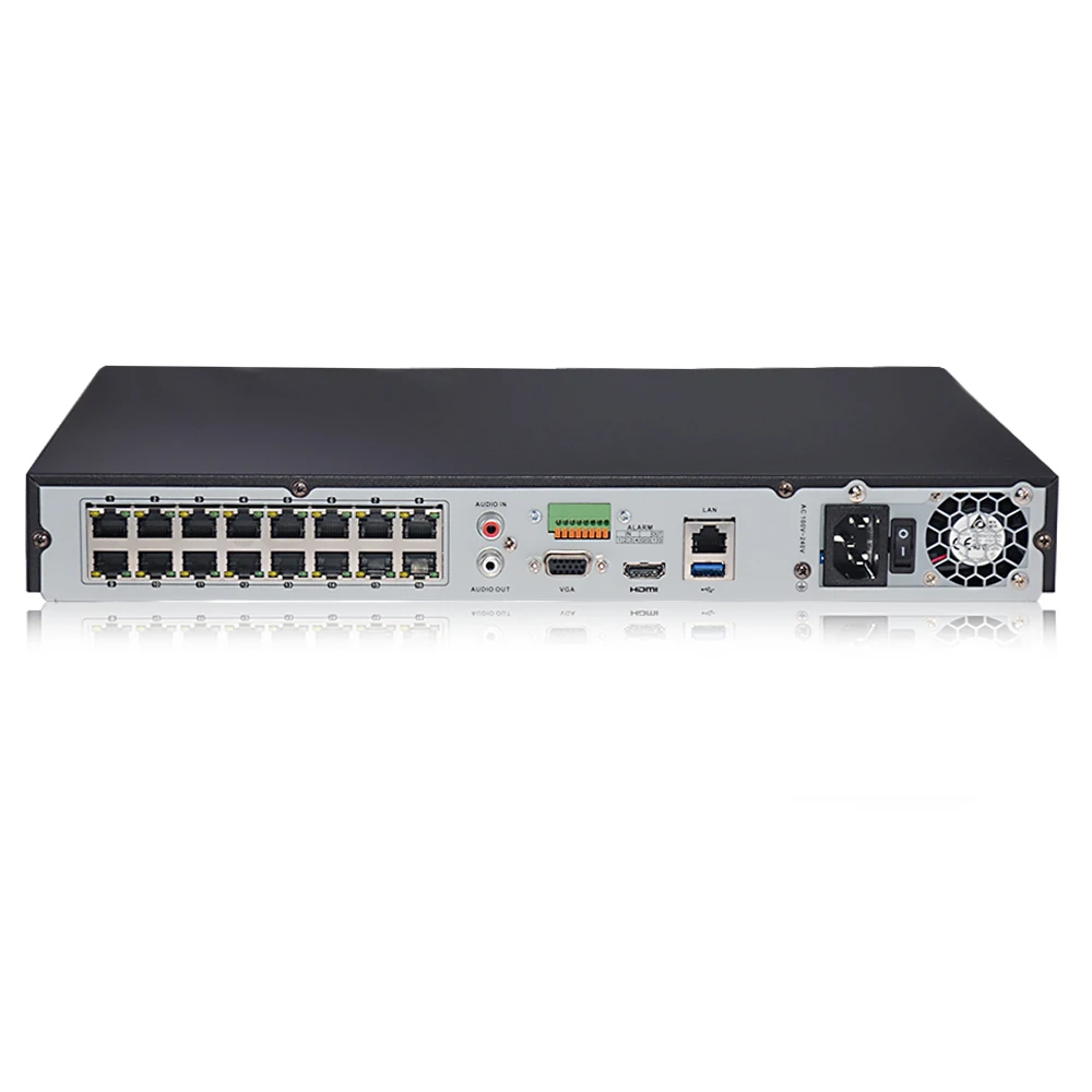 Hikvision оригинальный POE NVR DS 7616NI I2/16P 16CH H.265 12MP MAX для ip камеры двухсторонний аудио HIK
