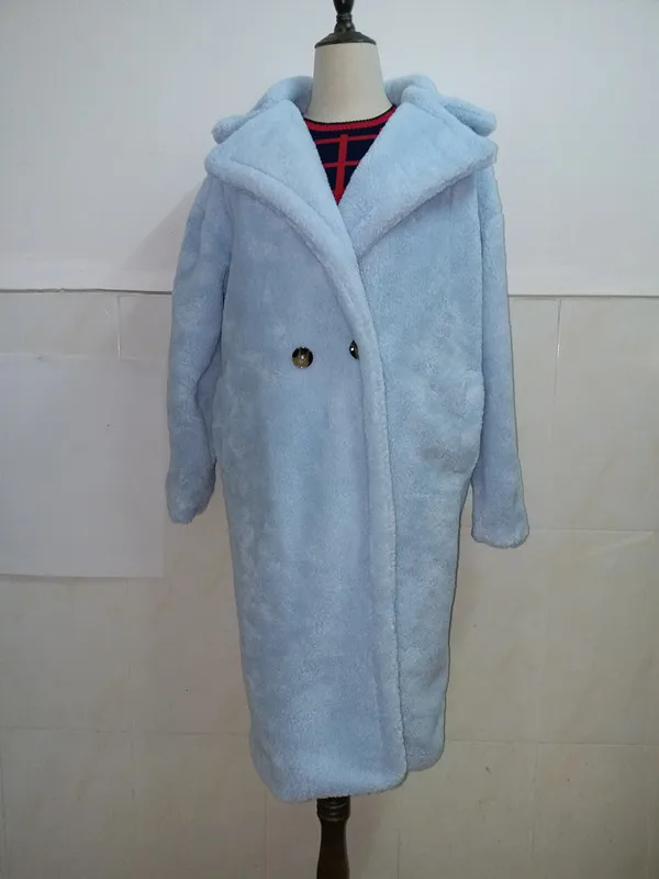 Прямая поставка, меховое пальто с плюшевым мишкой, флисовые куртки, пальто,, Осень-зима, женская верхняя одежда, Женская куртка, плотное теплое длинное пальто