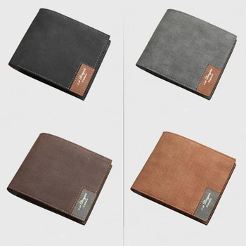 

2020 Wallet Men Business Multi-card Slots Pu Leather Coin Purses Item Organizer Big Capacity Cuzdan Vallet Male Short Money Bag