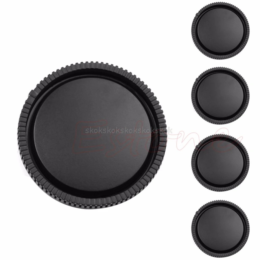 1pc задняя крышка для объектива Кепки для sony E-Mount DSLR камер NEX-3 NEX-5 черный