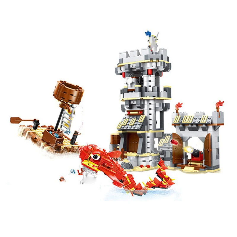

new Pirates Brick Building Blocks sets Kraken Attackin Fortress Model Educational Creativity Toys For children gifts 2020