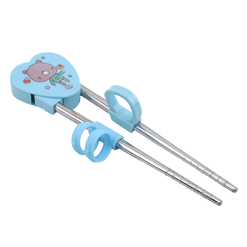 Детские палочки для еды для детей Детские стальные Обучающие многоразовые Обучающие палочки для еды домашние детские товары