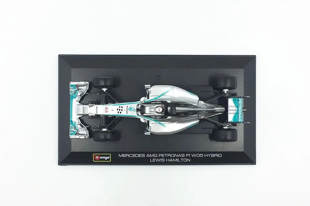 Bburago 1/32 1:32 Petronas W05 Hamilton No44 F1 формула 1 гоночный автомобиль литой Дисплей Модель