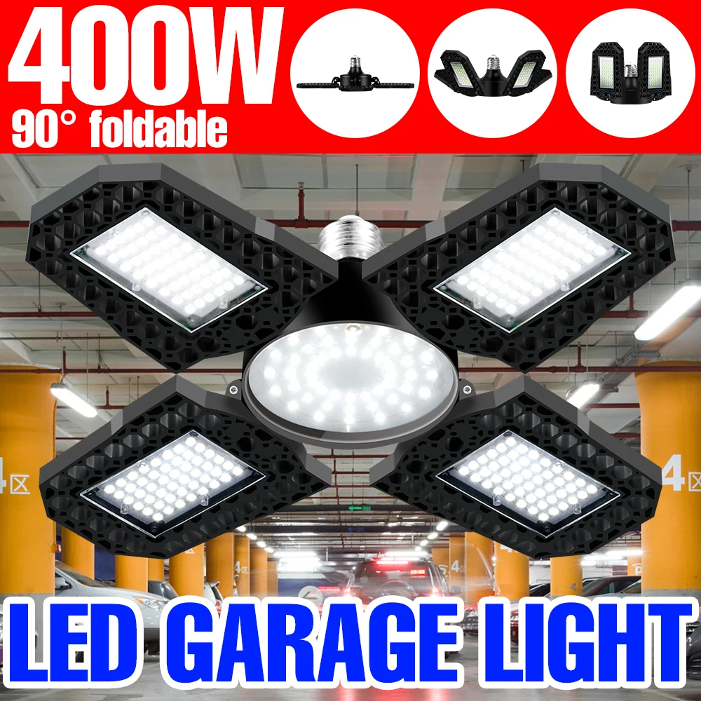 Bulb 200W 300W 400W LED Garage Light E27 Spot Light 220V Deformable Ceiling Light E26 LED Bulb 110V LED Warehouse UFO Wall Lamp hd 600w 300w heating soldering 220v 260 degree chip aluminum desoldering bga led lamp station ptc split plate led remover