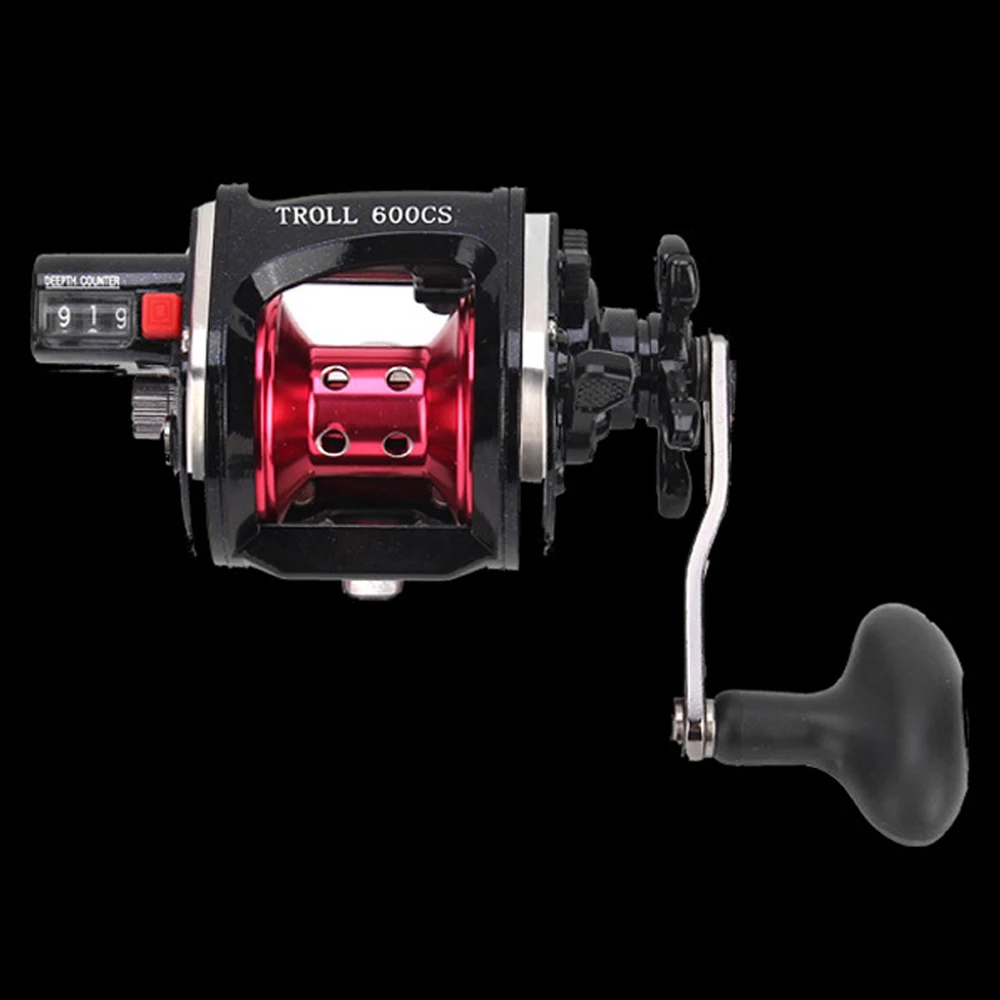 Line Counter Trolling Reel Conventional Level Wind Cast Drum