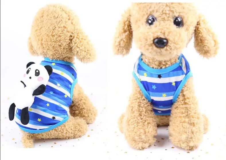 Одежда для собак Весна Лето Щенок жилетик для маленькой собаки рубашка с бесплатной съемной игрушкой подарки Щенок Костюм