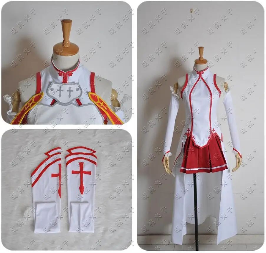 Аниме Sword Art Online платье Асуна Юки маскарадные костюмы униформа для Хэллоуина SAO Asuna боевой костюм полный комплект