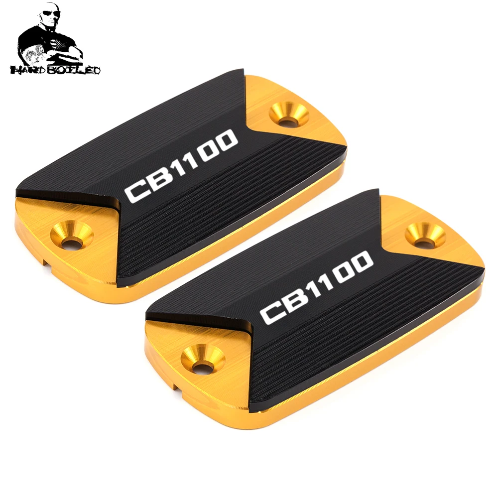 Pair Motorcycle Accessories Brake Fluid Tank Cap Cover Brakes Reservoir For Honda CB 1100 CB1100 EX RS 2009-2017 2016 2015 2014 (2)