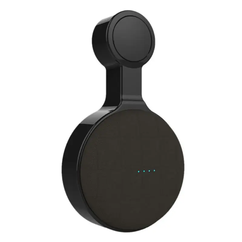 Black Розетка настенная Подставка-вешалка для Google Home, мини голосовые ассистенты, компактный чехол-держатель, штепсельная Вилка для кухни, ванной комнаты, спальни - Цвет: Black