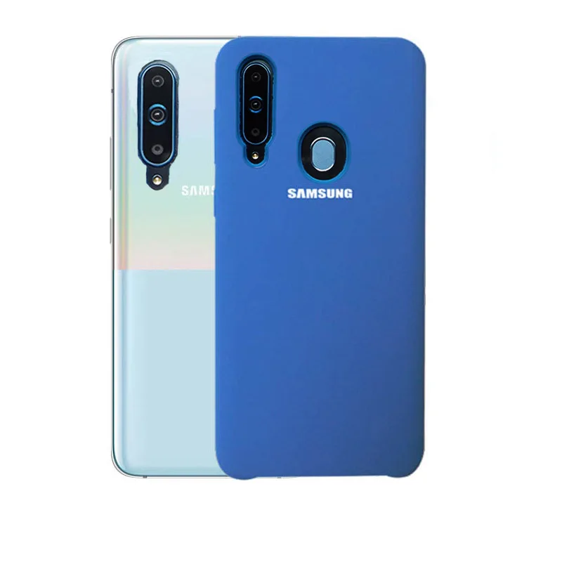 Чехол на самсунг а50 Samsung A50 Чехол жидкий силикон защиты samsung Galaxy A70 A50 A30 A10 A3 A6 плюс A9 A7 чехол для Galaxy A50 крышка - Цвет: Blue