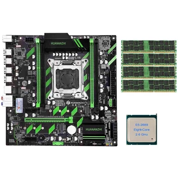 

HUANANZHI X79-ZD3 Motherboard M.2 NVME MATX with Intel Xeon E5 2689 2.5GHz CPU 4x8GB (32GB) DDR3 1600MHZ ECC/REG RAM