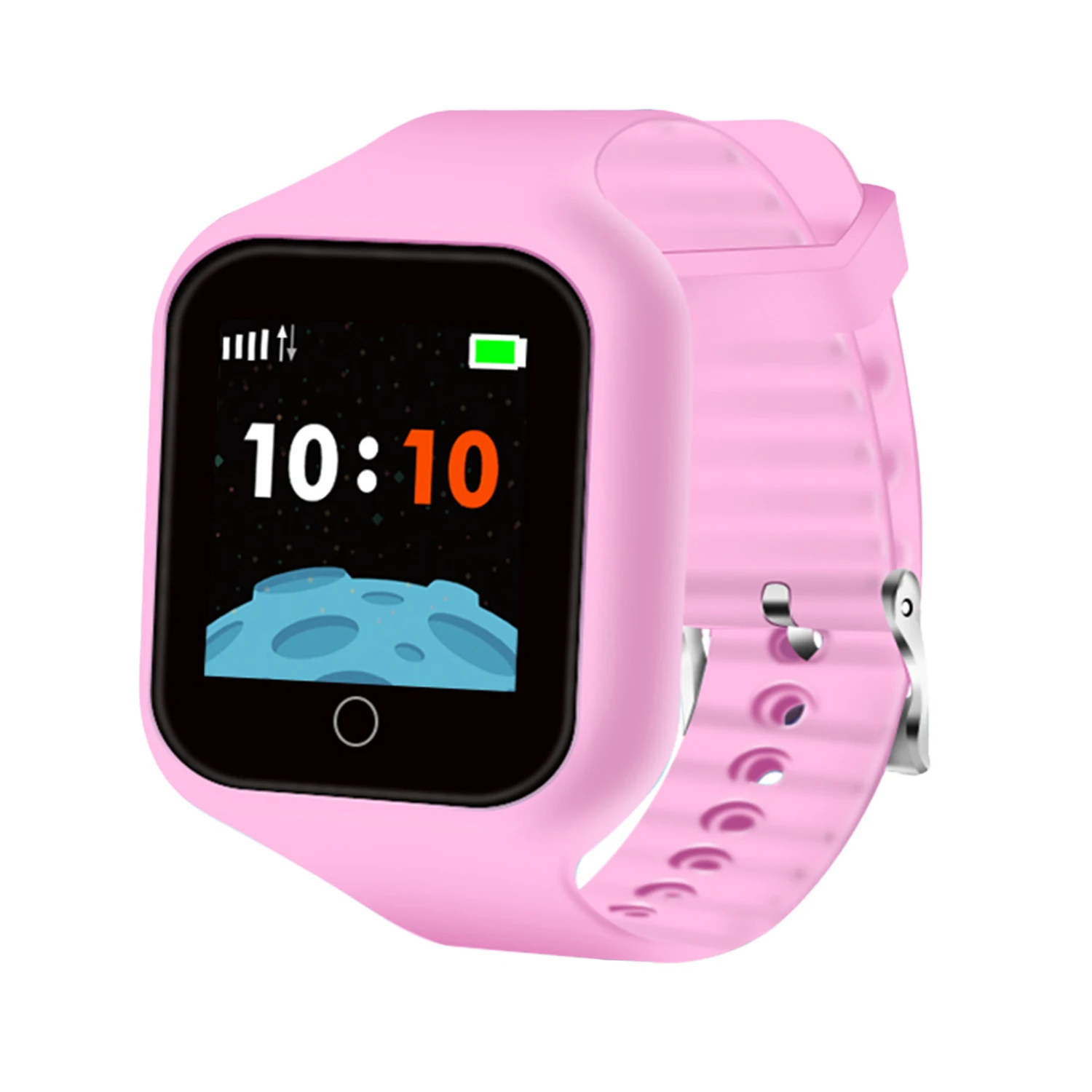 Pink Kids Multi Function Waterproof SOS Anti-lost Smart Phone Watch 1.3inch Screen Touch Screen Locater Monitor Tracker Smartwatch - Цвет: Pink