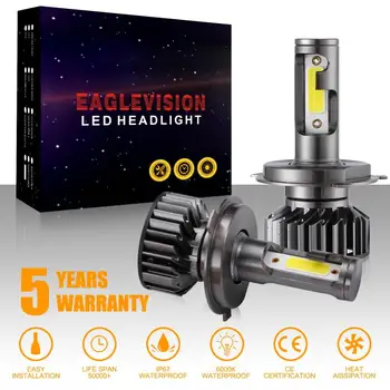 

2X Car Lights Bulbs H4 9003 HB2 Car LED Headlight Kit 110W 26000LM Hi-Low Beam Bulb Xenon Auto Headlights 12V Led Light Dropship