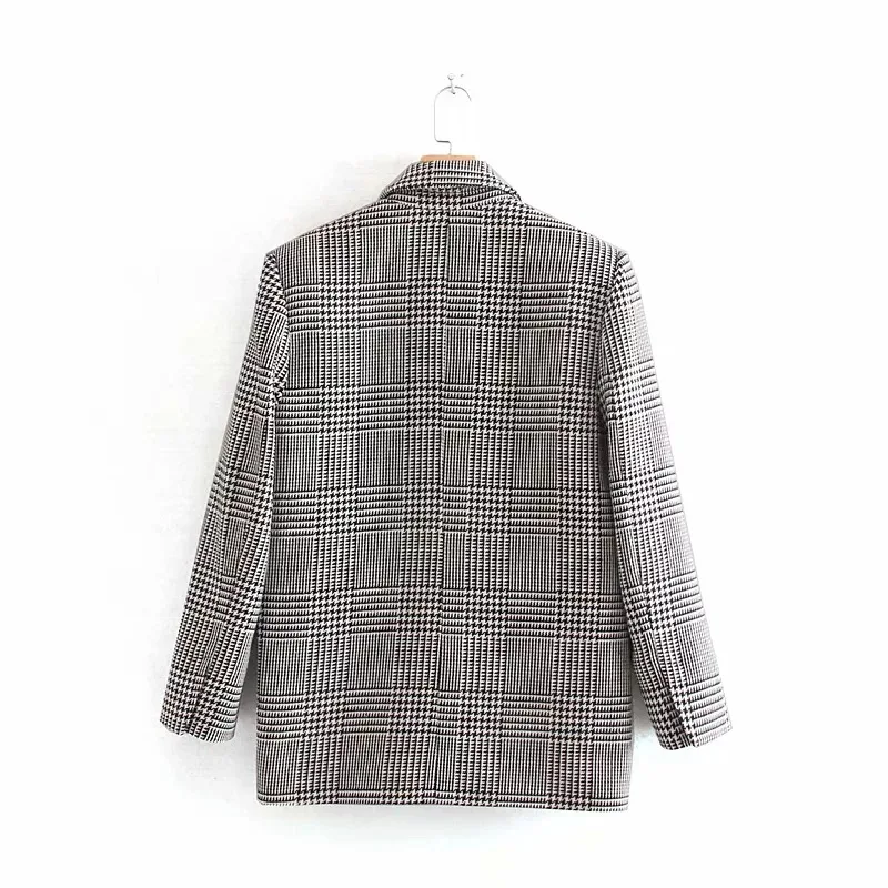 Осенне зимние винтажные Клетчатые Шерстяные твидовые блейзеры и куртки для