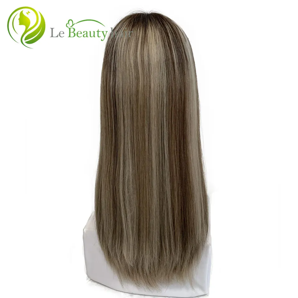 Jewish Wig Kosher Wigs Exclusive Color Lace Top Wig European Virgin Hair Invisible Swiss Lace 4X5 With Ear To Ear