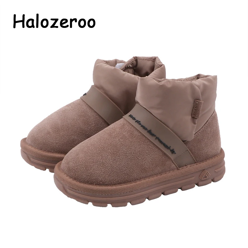 Новые зимние детские теплые ботинки ботильоны для девочек повседневные теплые ботинки для мальчиков детская розовая Брендовая обувь новая модная обувь для малышей