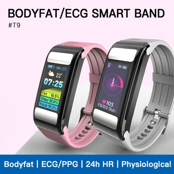 

Toleda T9 Smart Watch ECG Band Bodyfat Blood Pressure And Heart Rate Monitor Call/SMS Reminder Multi-Sports Mode Fitness Tracker