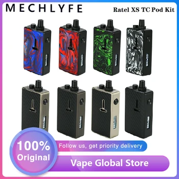 

Hot Sale Mechlyfe Ratel XS AIO 80W TC Rebuildable Pod Kit Powered by single 18650 E-cig Vape Kit with 5.5ml Capacity Cartridge