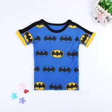 Детская летняя стильная футболка с короткими рукавами с Бэтменом для мальчиков; детская одежда