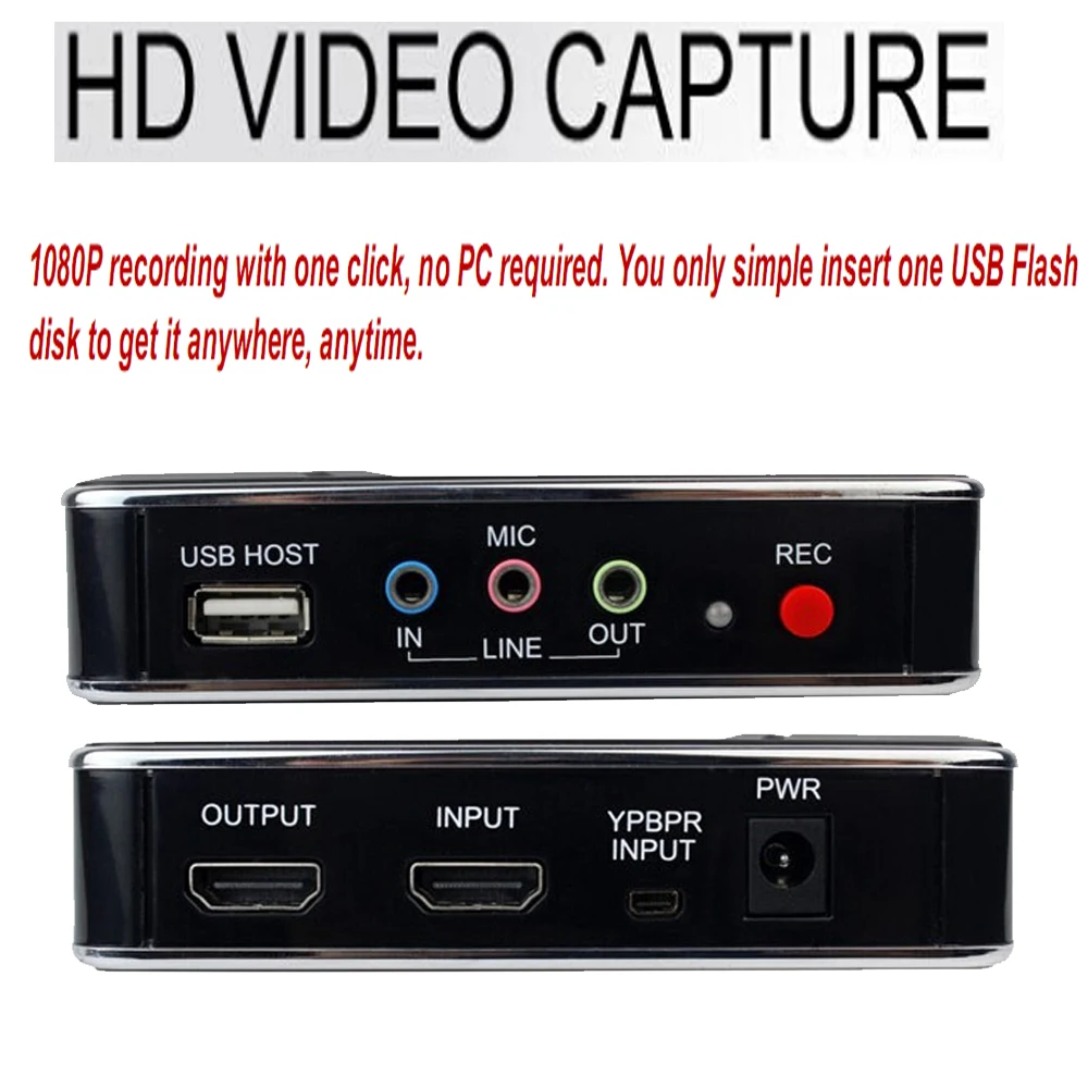 Ezcap 280 HD видеозаписывающее устройство 1080P с HDMI YPBPR-портом для XBOX One/PS4 и т. д. один