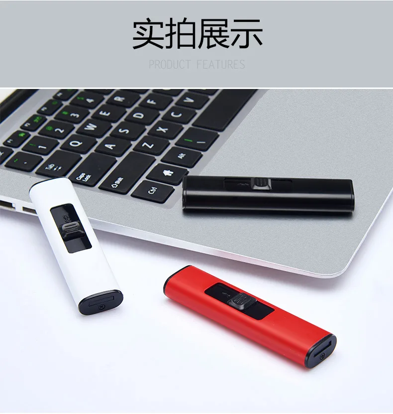 Оригинальность Windbreak Usb зарядка Зажигалка точечный детектор дыма зажигалка
