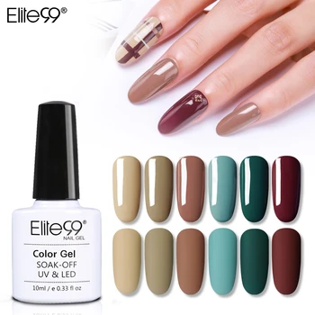 

Elite99 10ml Matt Pure Color UV Gel Polish Soak Off Gel Varnish Nail Art Gel Nail Polish Paint GelLak Manicure Matte Top Coat