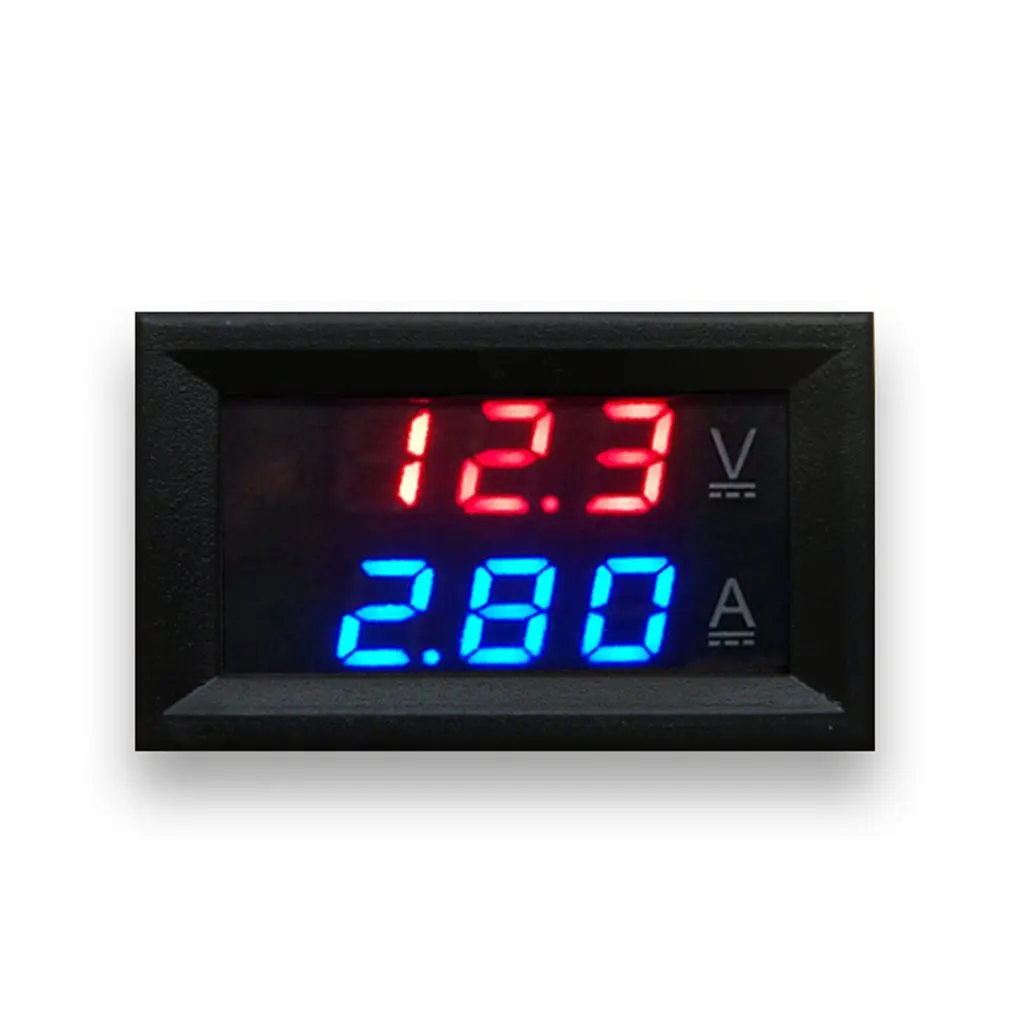 Светодиодный цифровой вольтметр Амперметр Us Dc 100V 10/50 / 100A Вольтметр Led двойной
