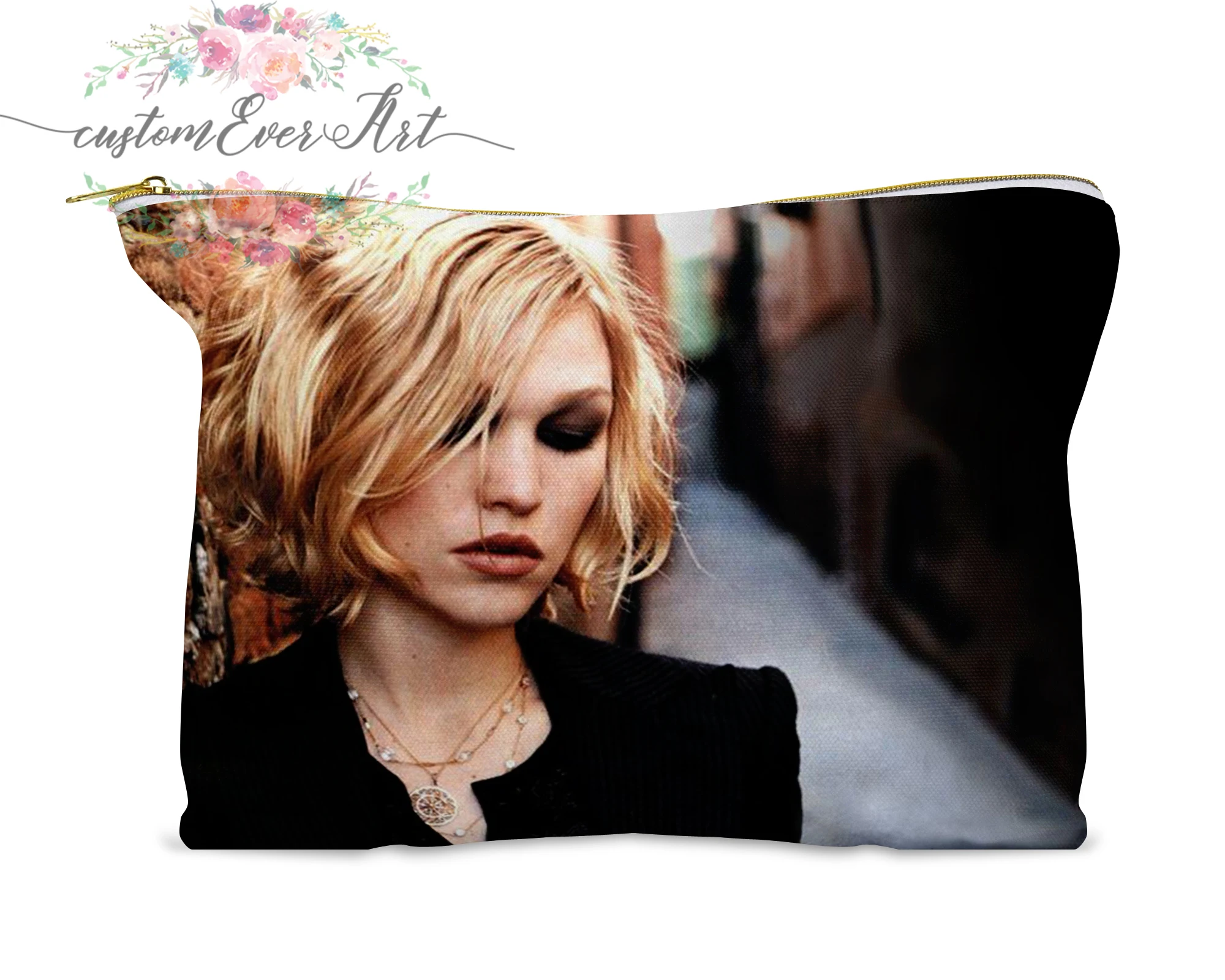 Косметичка Julia Stiles, персонализированная маленькая косметичка, забавный органайзер для макияжа, косметичка на молнии
