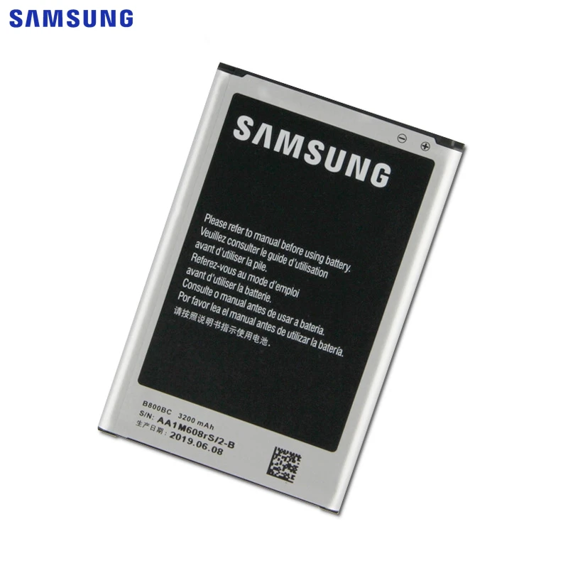 Оригинальная батарея samsung B800BE B800BC для samsung GALAXY NOTE 3 Note3 N9006 N9005 N900 N9009 N9008 N9002 NFC 3200 мАч Аутентичные