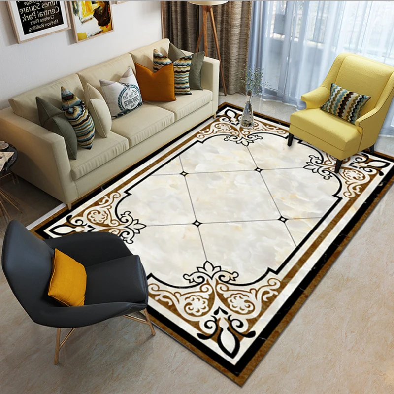 

Modern Geometric Plush Nordic Polyester Rug and Carpets for Kids Play Living Room Floor Bedroom Bathroom Home Door Mat alfombra