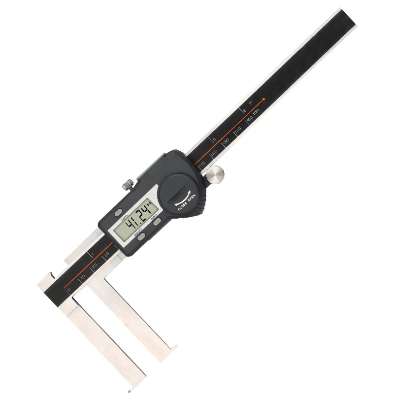 FUNN-8-150 мм электронный цифровой Внутренний штангенциркуль для измерения пазов с ножом край штангенциркуль сталь