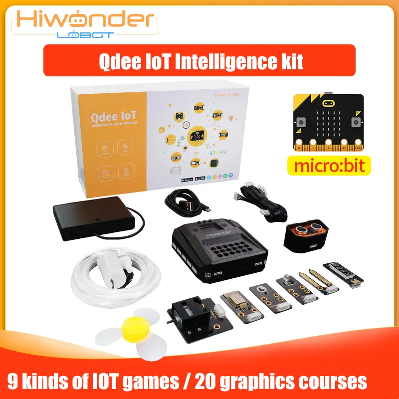 Микробит Программирование Qdee IoT Intelligence kit/дистанционное управление/графический Программирование обучения