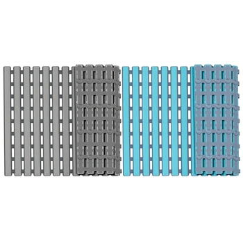 

Promotion! 2 Pcs Non Slip Bath Mat with Suction Cups, Bathroom Kitchen Door Floor Tub Shower Safety Mats Anti-Bacteria Professio